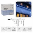 Lampki 500 LED Kurtyna sople białe zimne + zimny flash dł. 3+20m