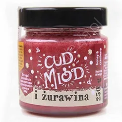 Miód 0,25kg żurawina Cud Miód