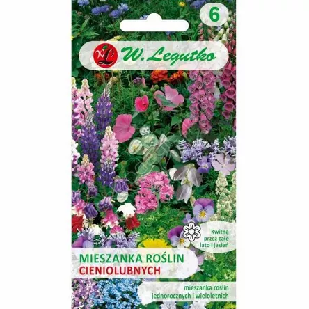 Mieszanka roślin cieniolubnych jedno i wielo 1g L