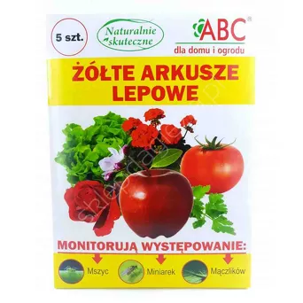 Żółte tablice lepowe - owadobójcze zółte 5szt Su