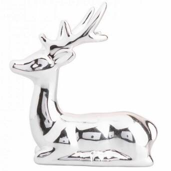 Figurka Renifer srebrny 19cm