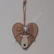 Zawieszka Drewniana Serce mix