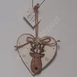 Zawieszka Drewniana Serce mix