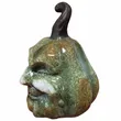 Dynia ceramiczna z twarzą zielona średnia