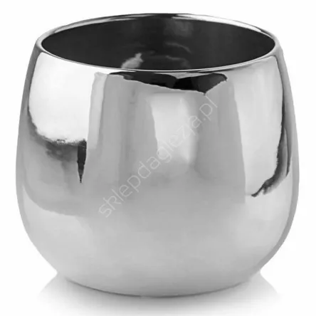 Doniczka cer P 08.104.15 srebrna