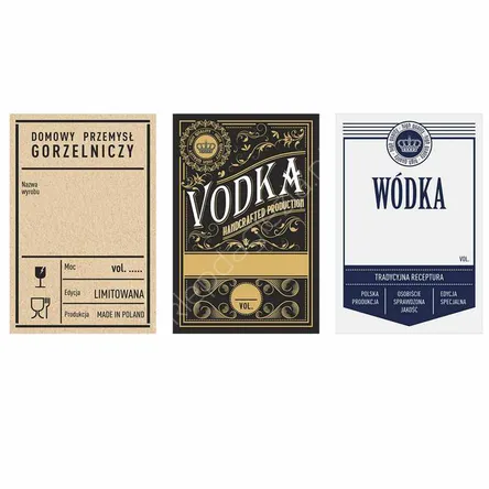 Etykieta wódka mix- 20szt
