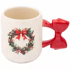 Kubek świąteczny z ozdobnym uchem Wianek 1 420ml