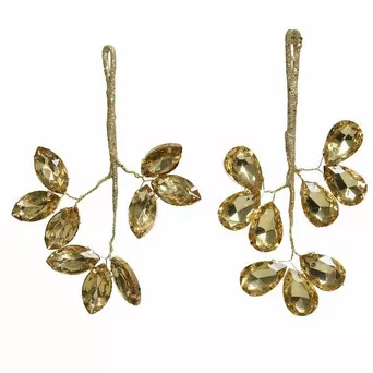 Zawieszka Gałązka z diamentami złota