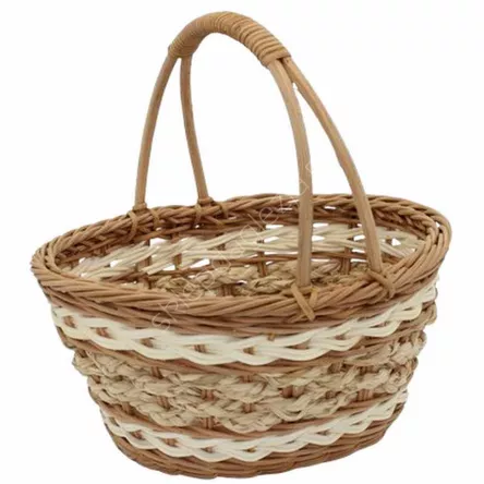 Koszyk ratanowy 26x20x11/25cm z uchwytem