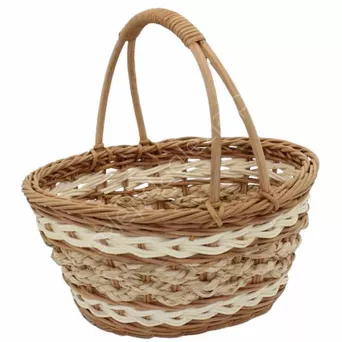 Koszyk ratanowy 26x20x11/25cm z uchwytem