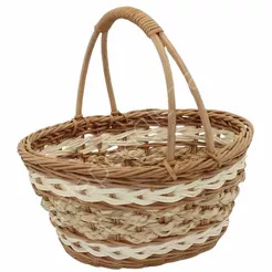 Koszyk ratanowy 26x20x11/25cm z uchwytem