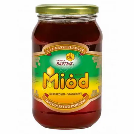 Miód nektarowo- spadziowy 1,2kg słoik