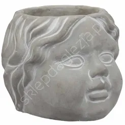 Doniczka Oth cement Głowa dziecka 17x15,5x14cm