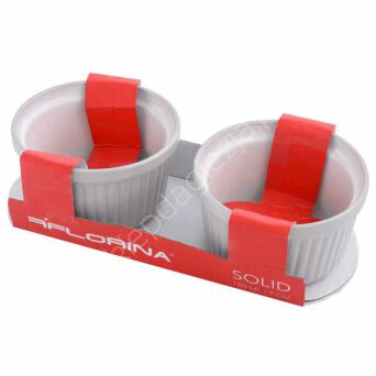 Kokilki do zapiekania Solid 180ml 2szt szare
