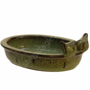 Poidełko dla ptaków zielone 30,5x23x10,5cm