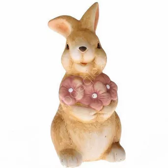 Zając ceramiczny z jajkiem
