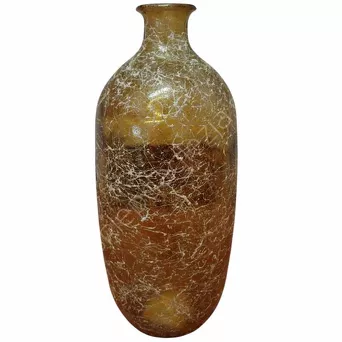 Szkło Wazon żółty 13x31cm