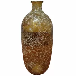 Szkło Wazon żółty 13x31cm