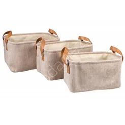 Wiklina Koszyk Velvet prost.z uchwytami duży mix