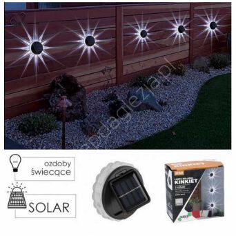 Lampki solarne kinkiet 10x10x2,5cm 2szt
