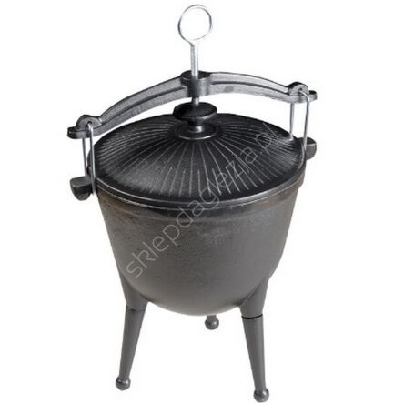 Garnek do prażonek  4,5l żeliwny Kociołek, pieczonki