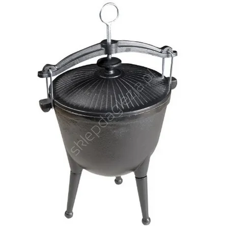 Garnek do prażonek  4,5l żeliwny Kociołek, pieczonki
