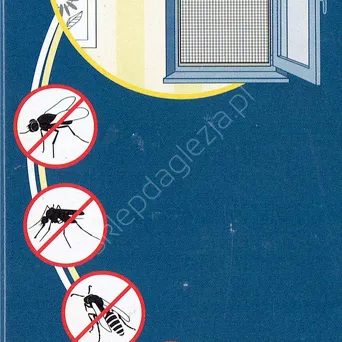Siatka na okno przeciw owadom 100x100 biała