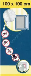 Siatka na okno przeciw owadom 100x100 biała 