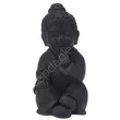 Budda siedzący ciemny szary
