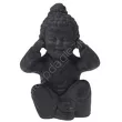 Budda siedzący ciemny szary