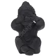 Budda siedzący ciemny szary