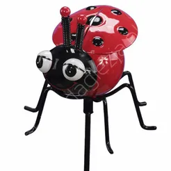 Pik metalowy biedronka czerwona