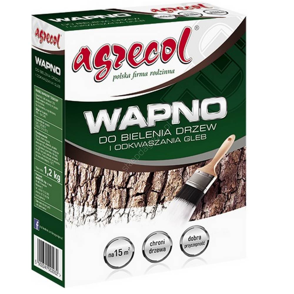 Wapno do bielenia drzew i odkwaszania 1,2kg Agr