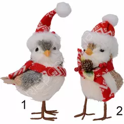 Ptaszek w czapce i szaliku 18cm