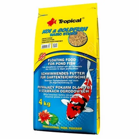 Pokarm dla ryb  4kg Koi&Goldfish Basic Sticks