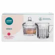Cukiernica szklana i mlecznik Venus 210ml