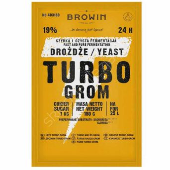 Drożdże gorzelnicze Turbo Browin 24h 180g