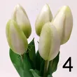 Tulipan gumowy 5szt, Sztuczne kwiaty jak żywe, sztuczne kwiaty w wazonie