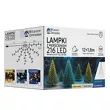 Lampki 216 LED  białe ciepłe z pierścieniem 1,8m wew/zew
