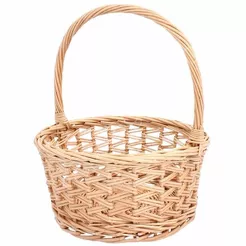 Wiklina Koszyk rattanowy 28x28x14/36cm z rączką naturalny