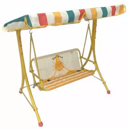 Huśtawka dziecięca z daszkiem 117x73x107cm