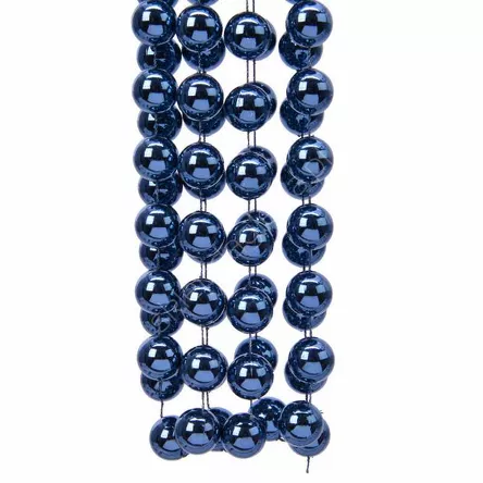 Girlanda koraliki 20mmx2,7m niebieska