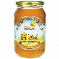 Miód 1,20kg wielokwiatowy  słoik