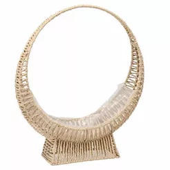 Osłonka pleciona naturalna okrąg 45x12x50cm