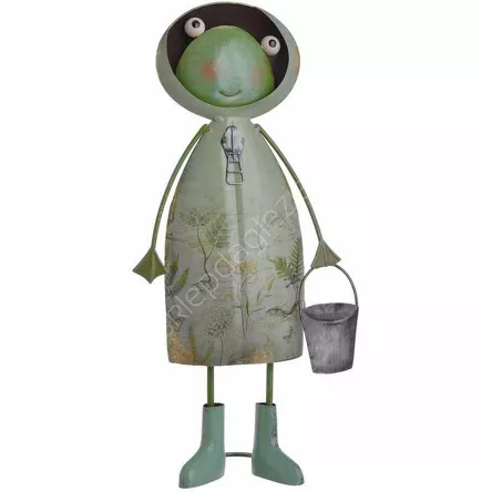 Żaba metalowa z wiaderkiem H47,5cm