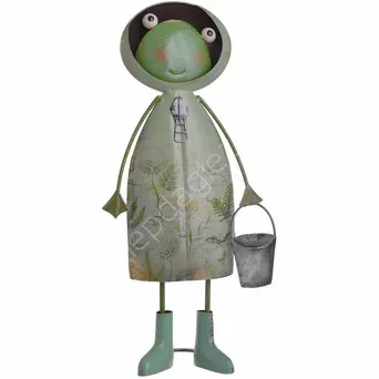 Żaba metalowa z wiaderkiem H47,5cm