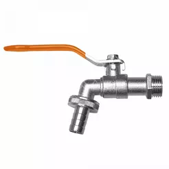 Mosiądz - Kran kulowy 3/4" ,GZ1" niklowany 