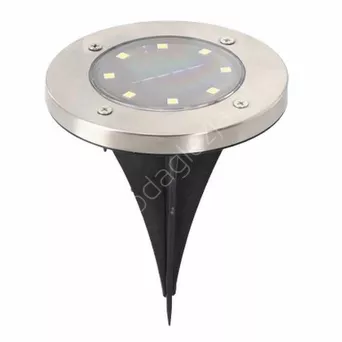 Lampki solarne gruntowe srebrne 11,5x11,5x2,3cm 4szt