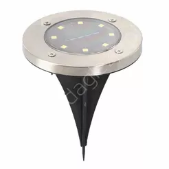 Lampki solarne gruntowe srebrne 11,5x11,5x2,3cm 4szt