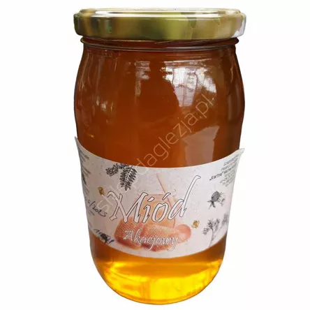 Miód pszczeli akacjowy 0,9L (1150g) K